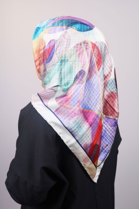Piramit Luxer Desenli Rayon Eşarp - Desen-32