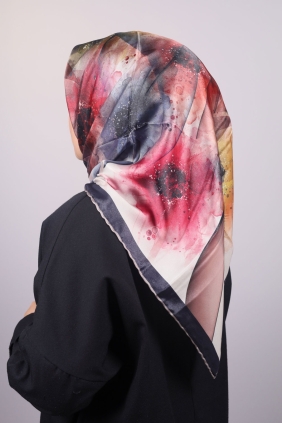 Piramit Luxer Desenli Rayon Eşarp - Desen-34