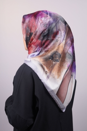 Piramit Luxer Desenli Rayon Eşarp - Desen-34