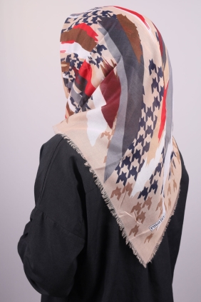 Poloist Desenli Sökme Tülbent - Desen-231