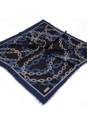 Poloist Desenli Keten Flamlı Eşarp - Desen-524