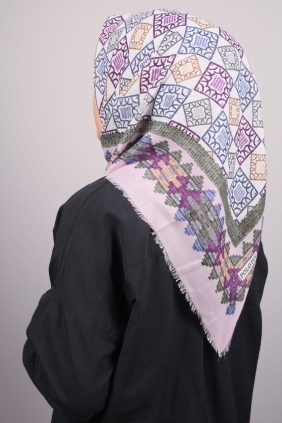 Poloist Desenli Sökme Tülbent - Desen-246