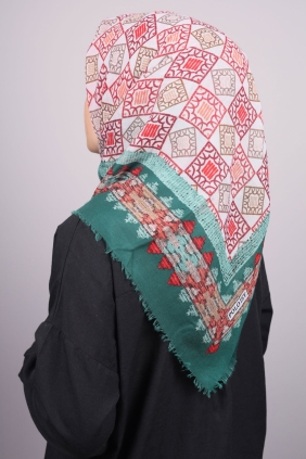 Poloist Desenli Sökme Tülbent - Desen-246