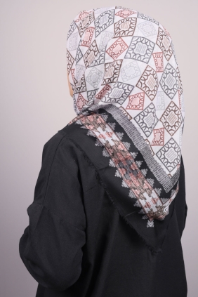 Poloist Desenli Sökme Tülbent - Desen-246