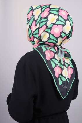 Hint İpek Desenli Otantik Eşarp - Desen-03