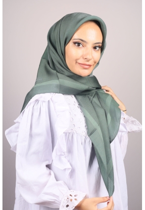 Piramit Düz Renk Taşlı Abiye Eşarp - Desen-02