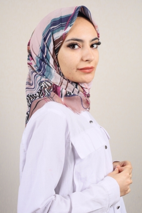 Poloist Desenli Sökme Tülbent - Desen-259