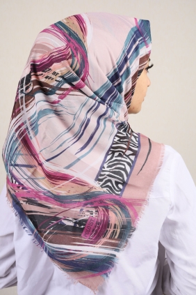 Poloist Desenli Sökme Tülbent - Desen-259