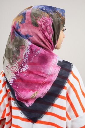 Poloist Desenli Sökme Tülbent - Desen-262