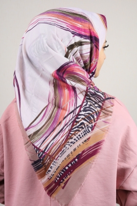 Poloist Desenli Sökme Tülbent - Desen-265