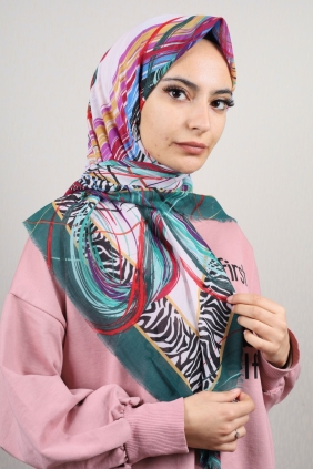 Poloist Desenli Sökme Tülbent - Desen-265