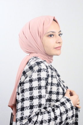 Madame Polo Düz Renk Medine İpeği Şal - Desen-02