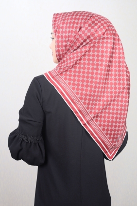 Emproyal Desenli Elegance Tivil Eşarp - Desen-01