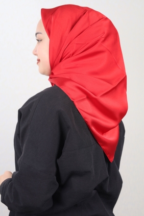 Piramit Düz Renk Golden Tivil Eşarp - Desen-01