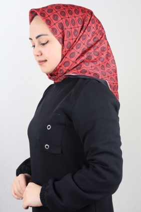 Emproyal Desenli Naturel Pamuk Eşarp - Desen-05