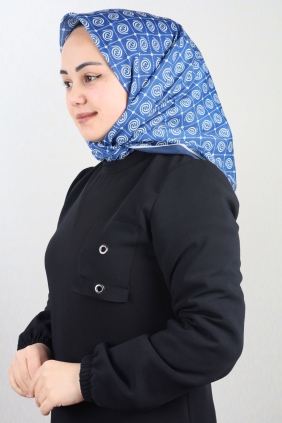 Emproyal Desenli Naturel Pamuk Eşarp - Desen-05