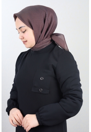 Scarfella Kendinden Desenli Viskon Eşarp - Desen-01