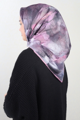 Berussa Hybrid Desenli Kristal Eşarp - Desen-01