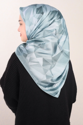 Berussa Hybrid Desenli Kristal Eşarp - Desen-03