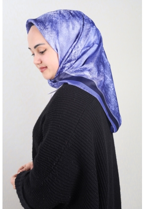 Berussa Hybrid Desenli Kristal Eşarp - Desen-04