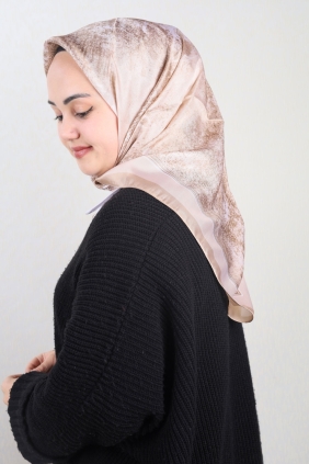 Berussa Hybrid Desenli Kristal Eşarp - Desen-04