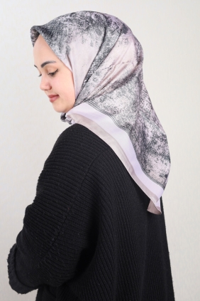 Berussa Hybrid Desenli Kristal Eşarp - Desen-04