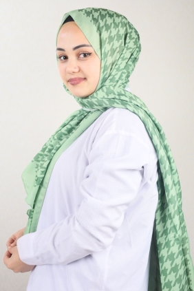 Emproyal Desenli Naturel İpek Şal - Desen-09