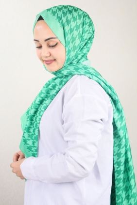 Emproyal Desenli Naturel İpek Şal - Desen-09