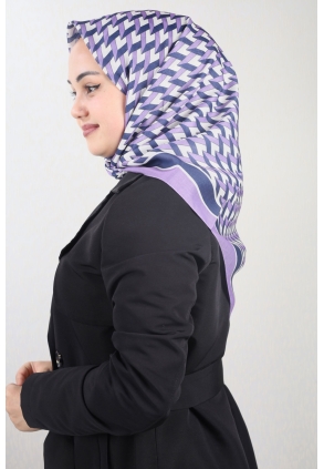 Emproyal Desenli Naturel Pamuk Eşarp - Desen-06