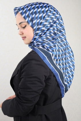 Emproyal Desenli Naturel Pamuk Eşarp - Desen-06