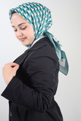 Emproyal Desenli Naturel Pamuk Eşarp - Desen-06