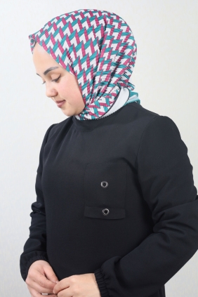 Emproyal Desenli Pliseli Eşarp - Desen-04