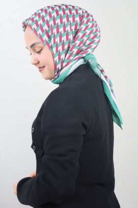 Emproyal Desenli Pliseli Eşarp - Desen-04