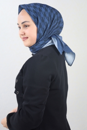 Emproyal Desenli Pliseli Eşarp - Desen-05