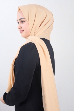 Madame Polo Düz Renk Krep Şifon Şal - Desen-01