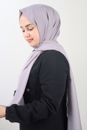 Madame Polo Düz Renk Krep Şifon Şal - Desen-01