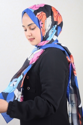 Emproyal Desenli Naturel İpek Şal - Desen-11