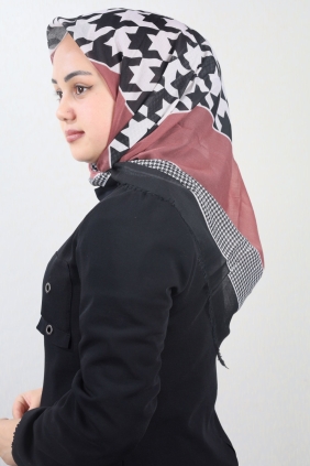 Poloist Desenli Sökme Tülbent - Desen-270