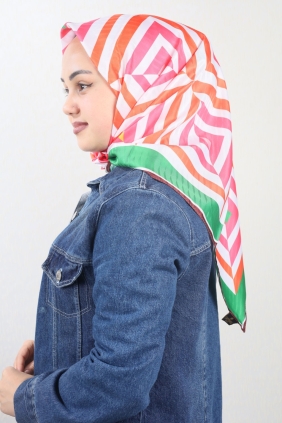 Sapphire Desenli Tivil Eşarp - Desen-02