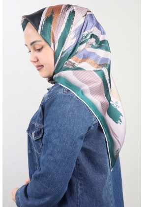 Cazz Scarf Desenli Tivil Eşarp - Desen-01