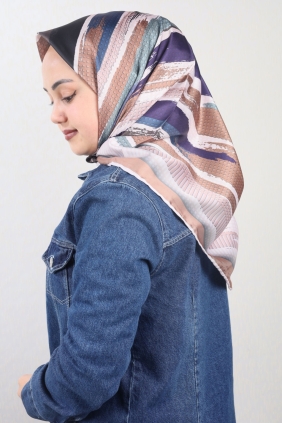 Cazz Scarf Desenli Tivil Eşarp - Desen-01