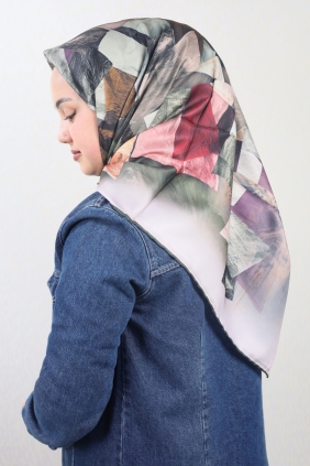 Cazz Scarf Desenli Tivil Eşarp - Desen-03