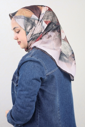 Cazz Scarf Desenli Tivil Eşarp - Desen-03