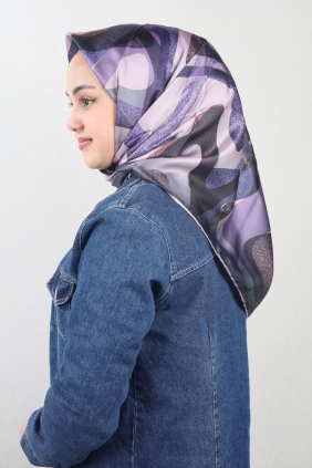 Cazz Scarf Desenli Tivil Eşarp - Desen-04