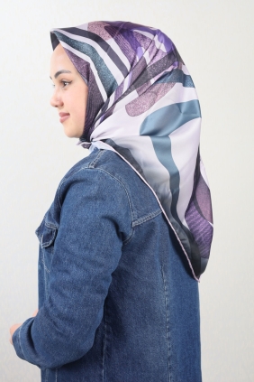 Cazz Scarf Desenli Tivil Eşarp - Desen-04