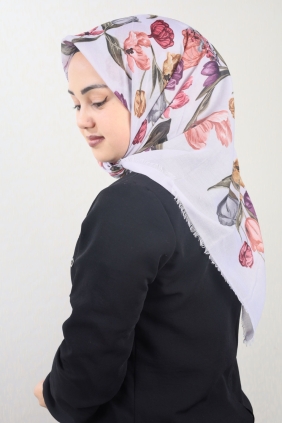 Poloist Desenli Sökme Tülbent - Desen-276