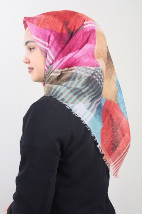 Poloist Desenli Sökme Tülbent - Desen-278