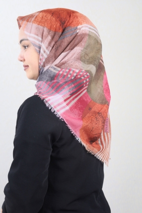 Poloist Desenli Sökme Tülbent - Desen-278