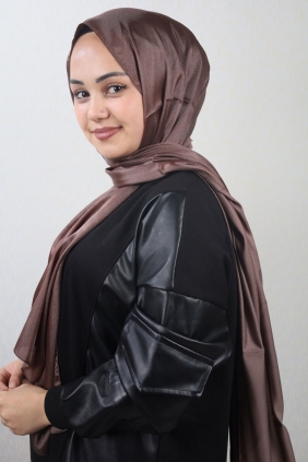 Qum İpek Düz Renk Kristal Şal - Desen-01