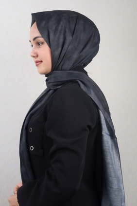 Piramit Desenli Dijital Soft Şal - Desen-03